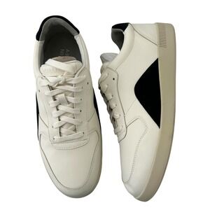 EVERLANE Court Leather Sneakers Women's 10 White‎ Black Minimalist Classic NWOT